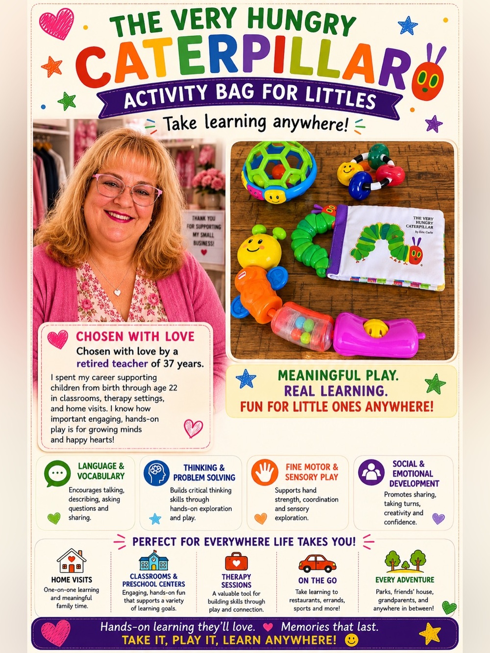The Very Hungry Caterpillar Activity Bag For Littles